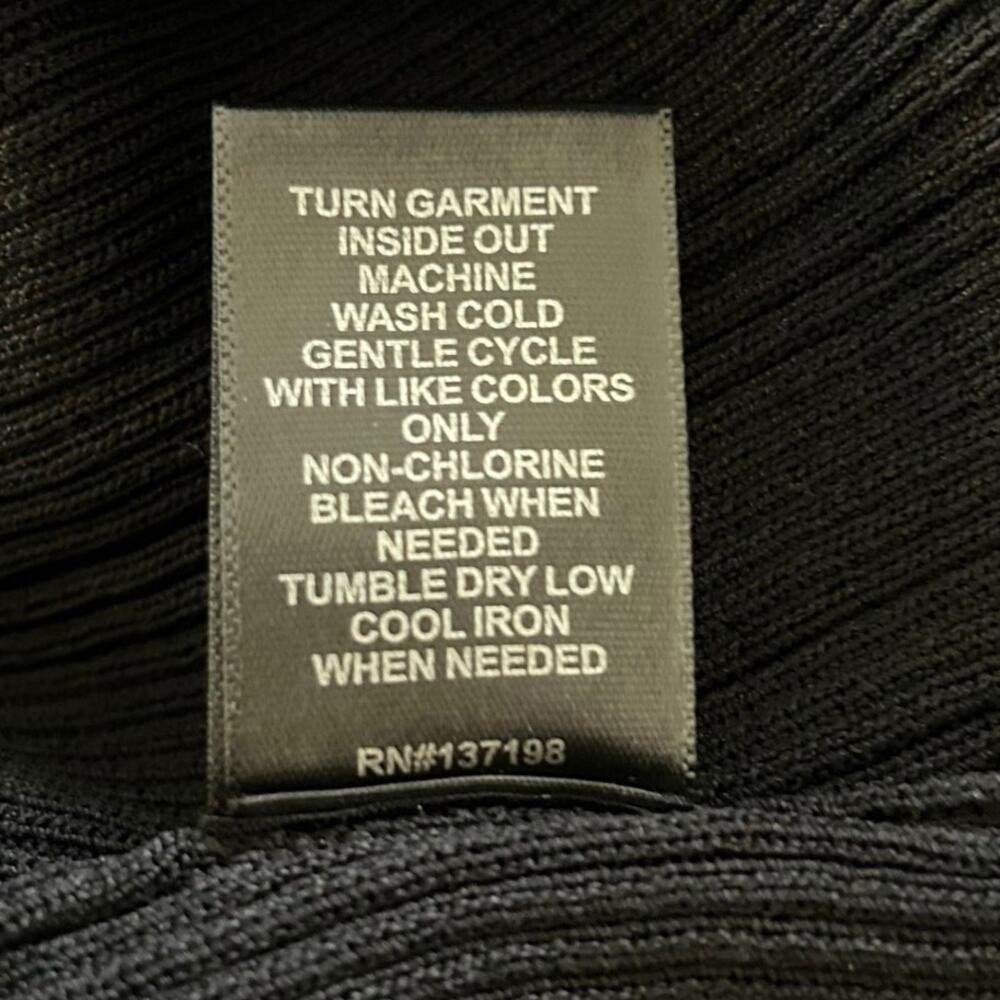 Christian Lacroix Ribbed Tank Top Button Front Minimalist Black Women M - Picture 8 of 8